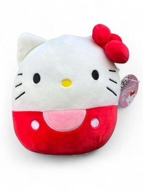 Sanrio Hello Kitty Squishmallow with Red Bow NWT